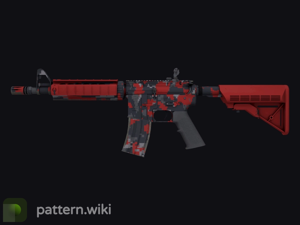 M4A4 Red DDPAT seed 902