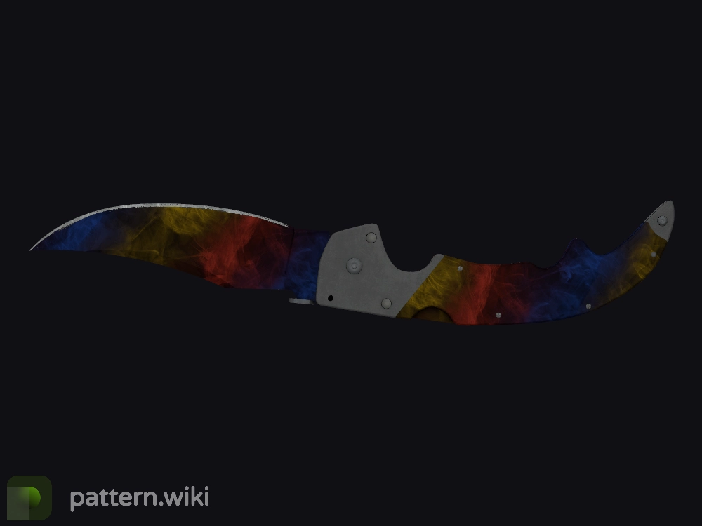 Falchion Knife Marble Fade seed 970