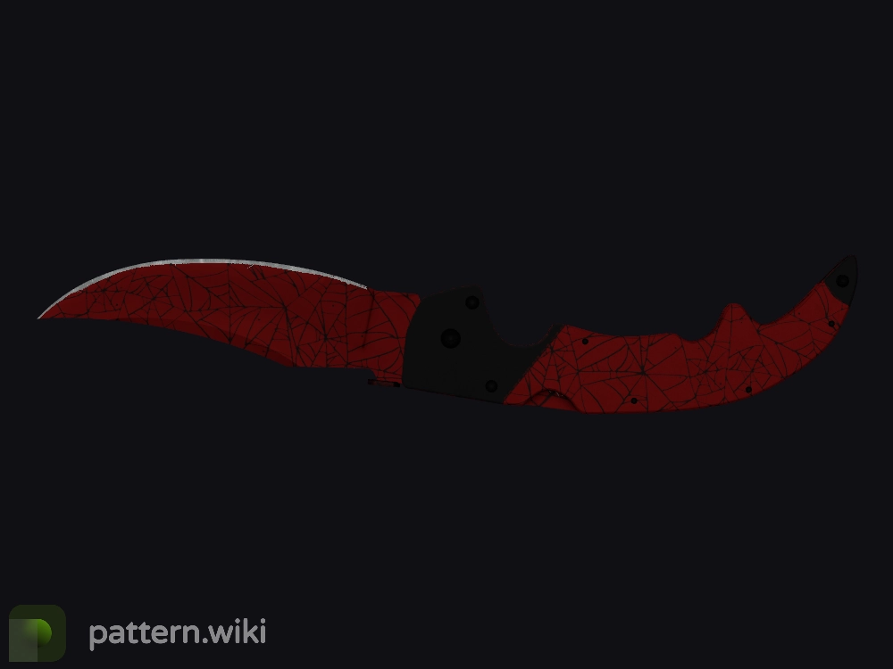 Falchion Knife Crimson Web seed 109