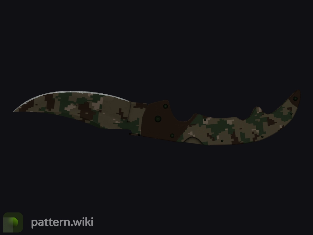 Falchion Knife Forest DDPAT seed 162