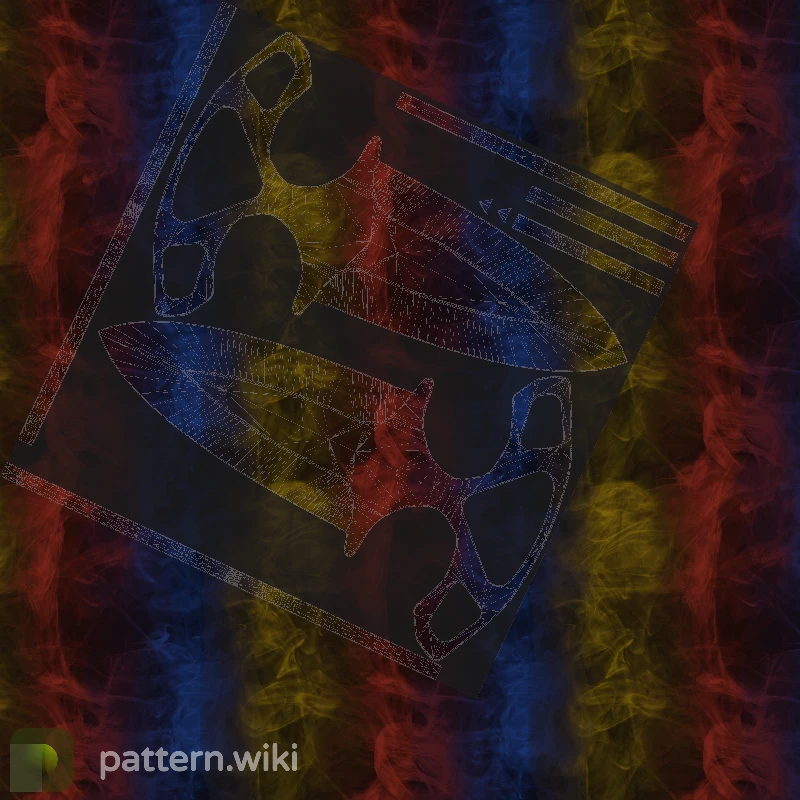 Shadow Daggers Marble Fade seed 767 pattern template