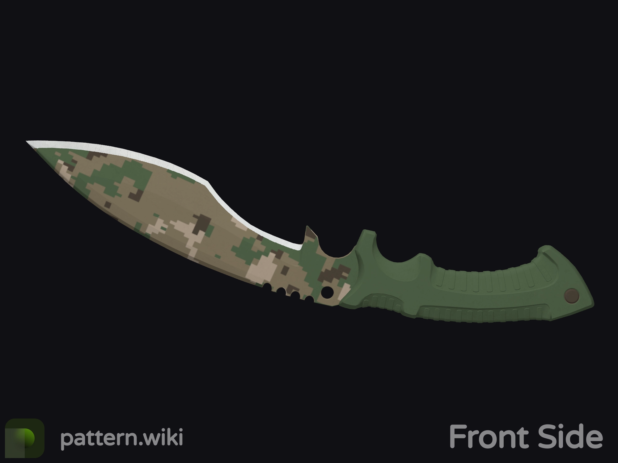 Kukri Knife Forest DDPAT seed 417