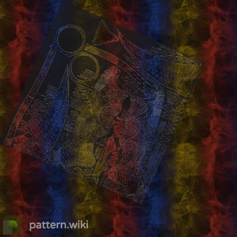 Karambit Marble Fade seed 485 pattern template