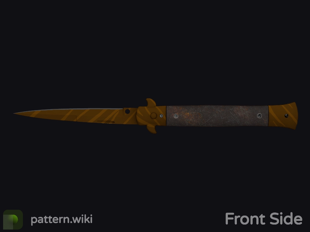 Stiletto Knife Tiger Tooth seed 659