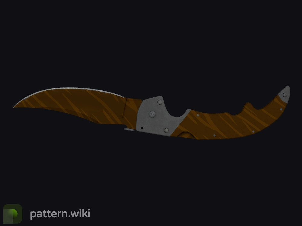 Falchion Knife Tiger Tooth seed 599