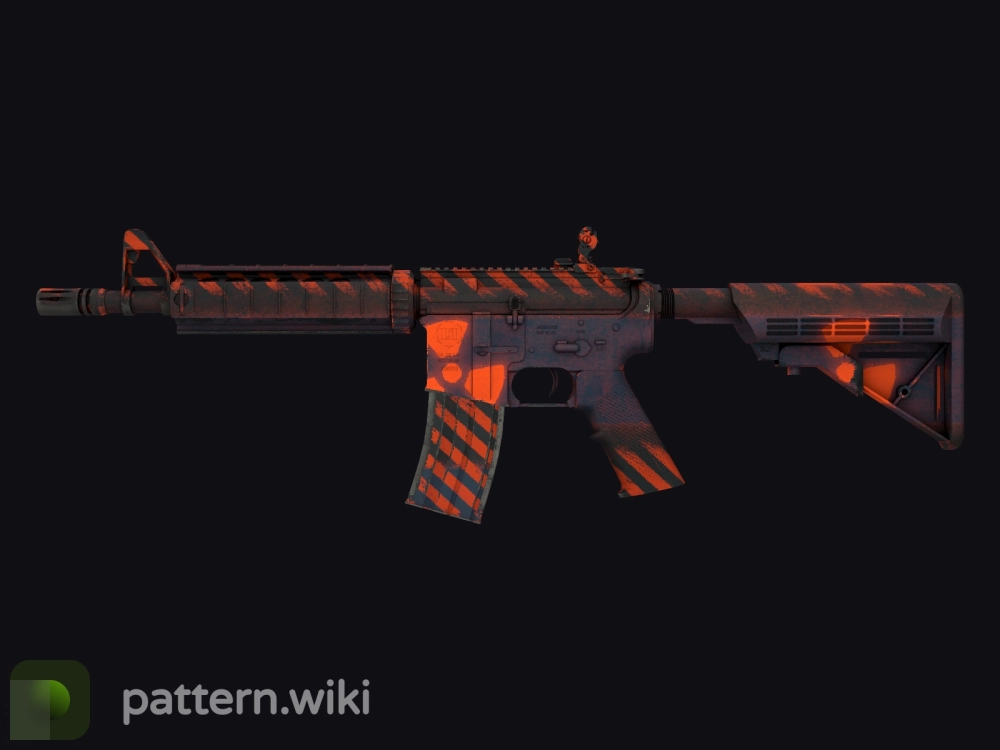 M4A4 Radiation Hazard seed 666