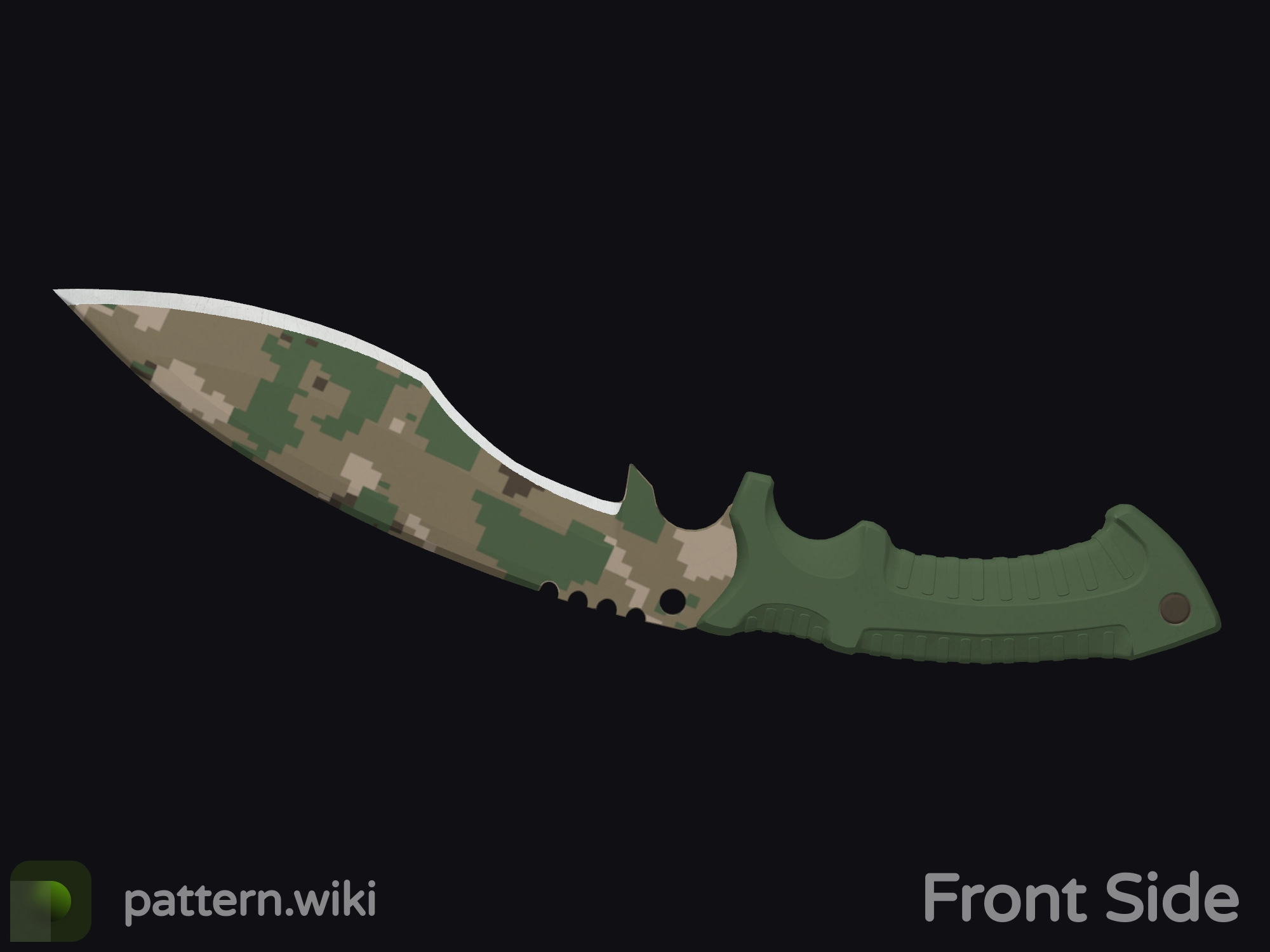 Kukri Knife Forest DDPAT seed 624