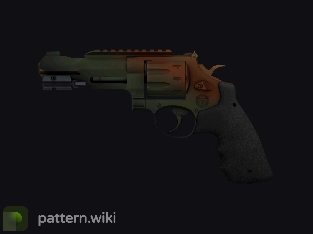 R8 Revolver Amber Fade seed 142