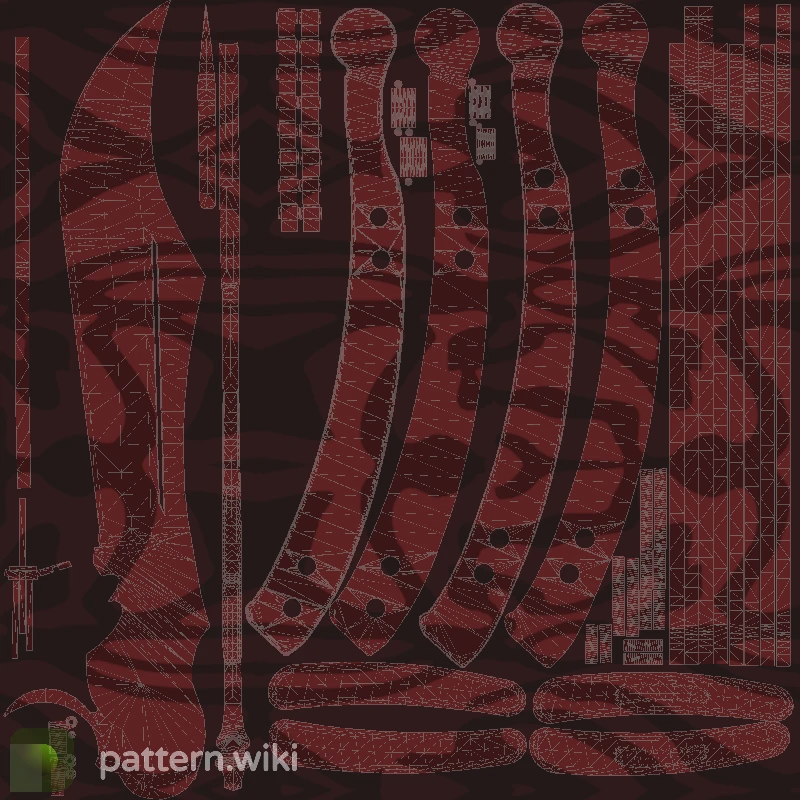 Butterfly Knife Slaughter seed 925 pattern template