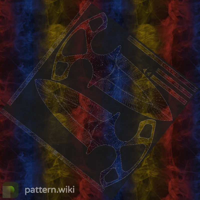 Shadow Daggers Marble Fade seed 401 pattern template