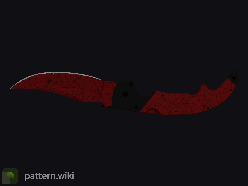 Falchion Knife Crimson Web seed 744