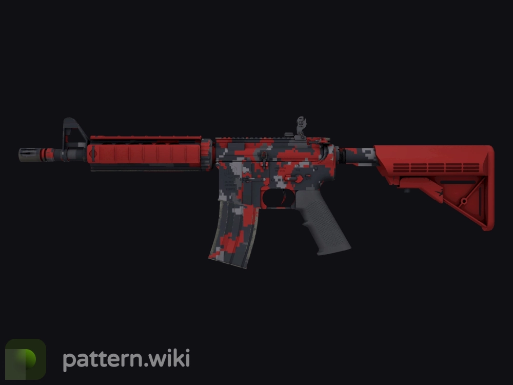 M4A4 Red DDPAT seed 599