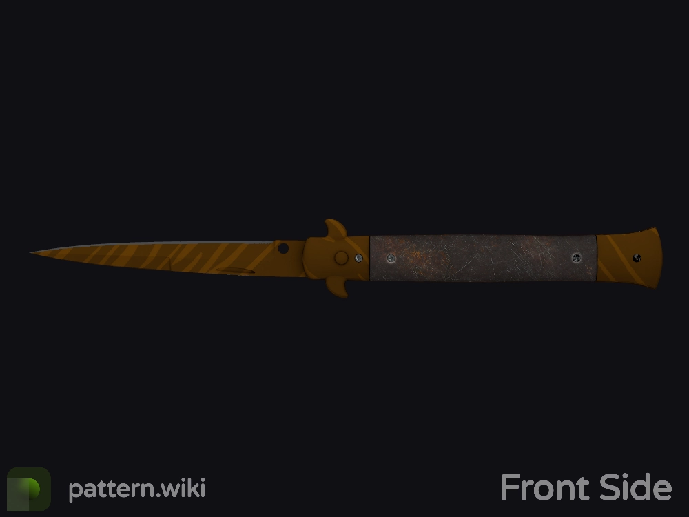 Stiletto Knife Tiger Tooth seed 619