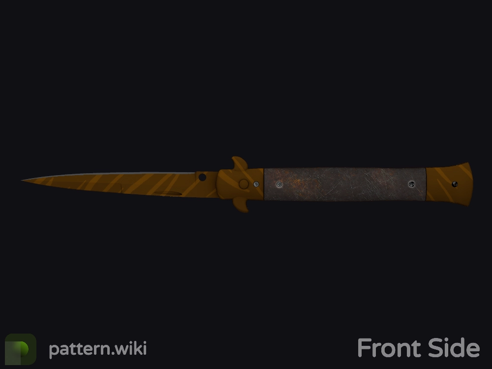 Stiletto Knife Tiger Tooth seed 358