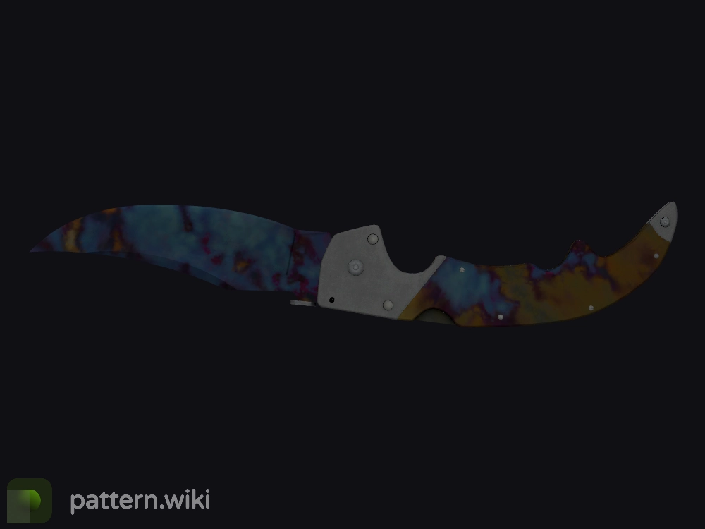 Falchion Knife Case Hardened seed 717