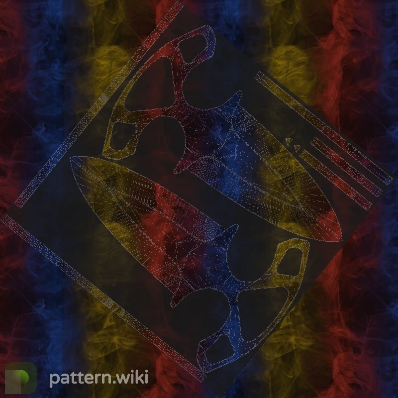 Shadow Daggers Marble Fade seed 914 pattern template