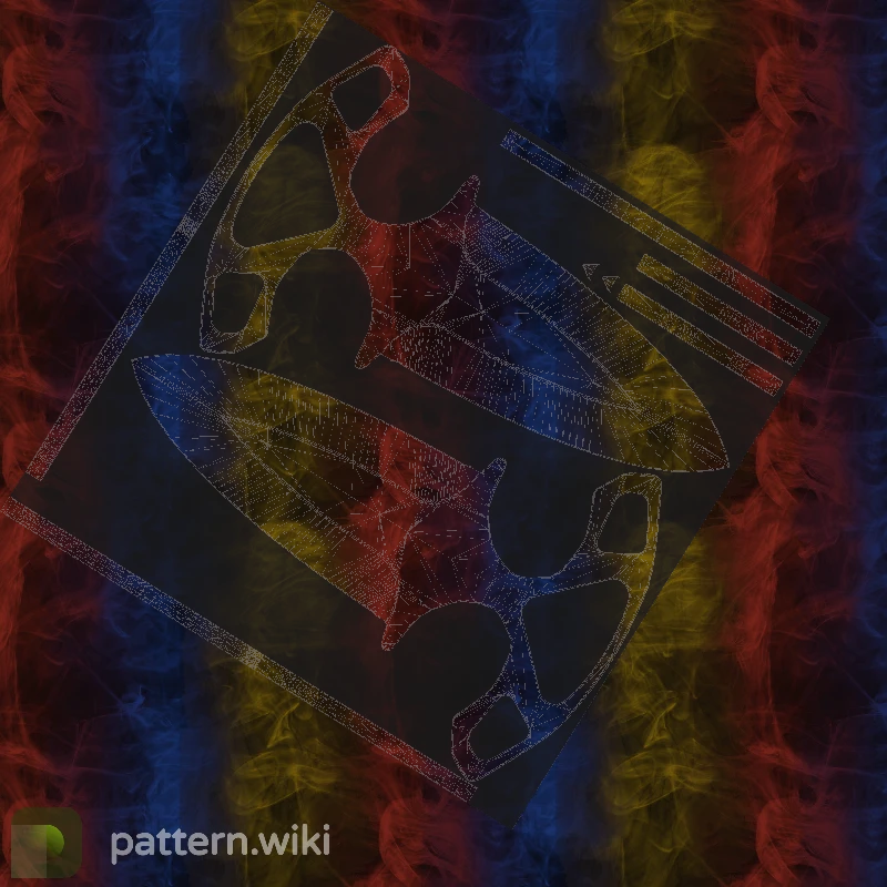 Shadow Daggers Marble Fade seed 346 pattern template