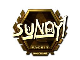 Sticker suNny (Gold) | London 2018 preview