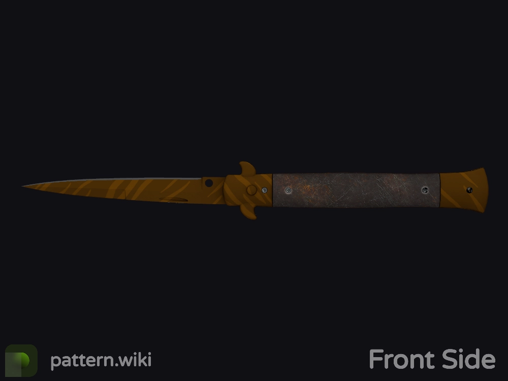 Stiletto Knife Tiger Tooth seed 636