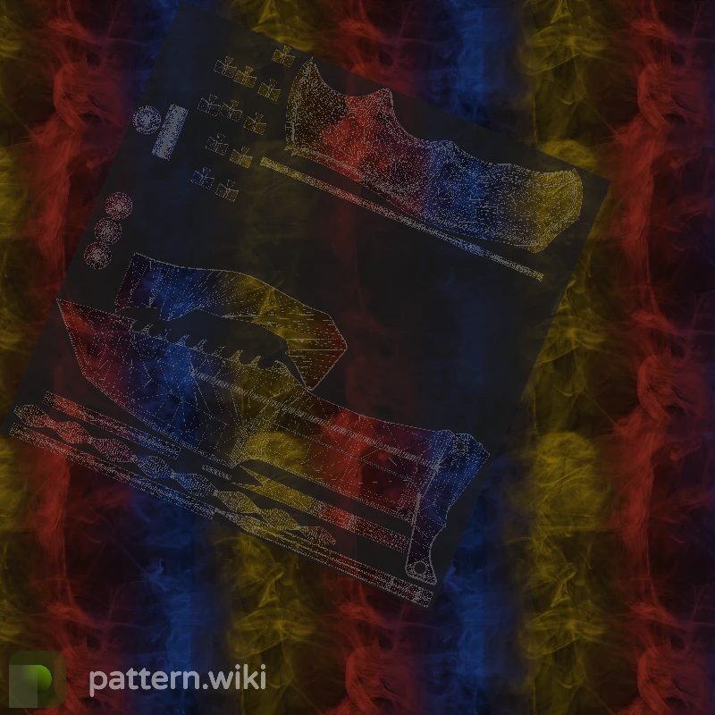 Huntsman Knife Marble Fade seed 753 pattern template