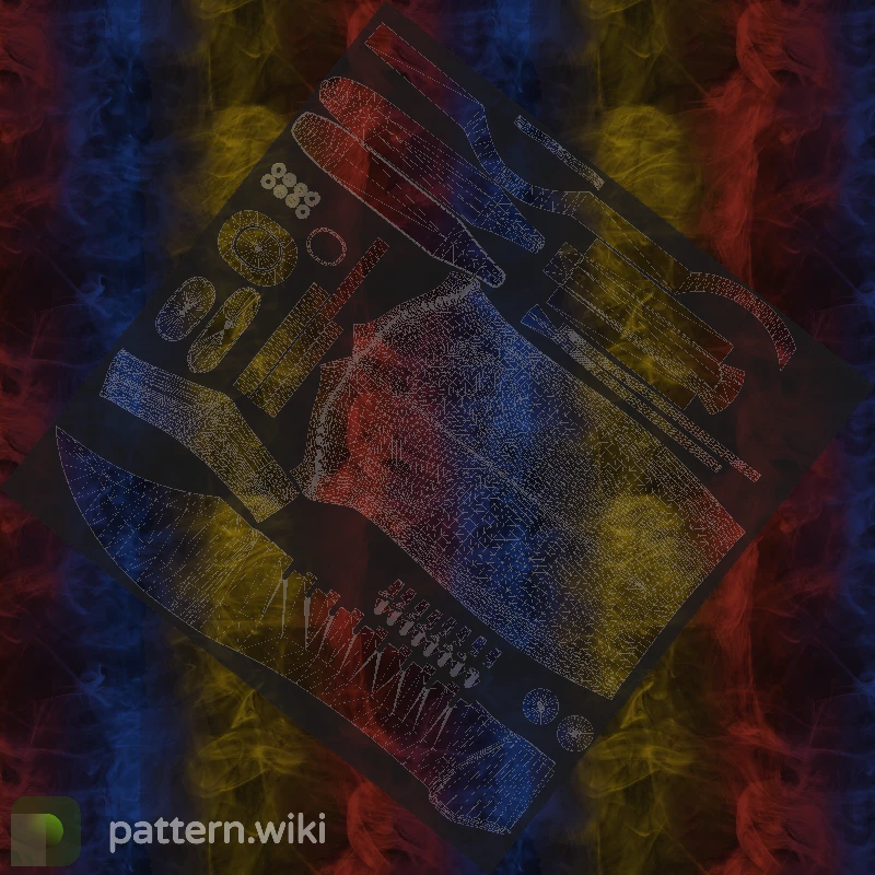 Bowie Knife Marble Fade seed 838 pattern template