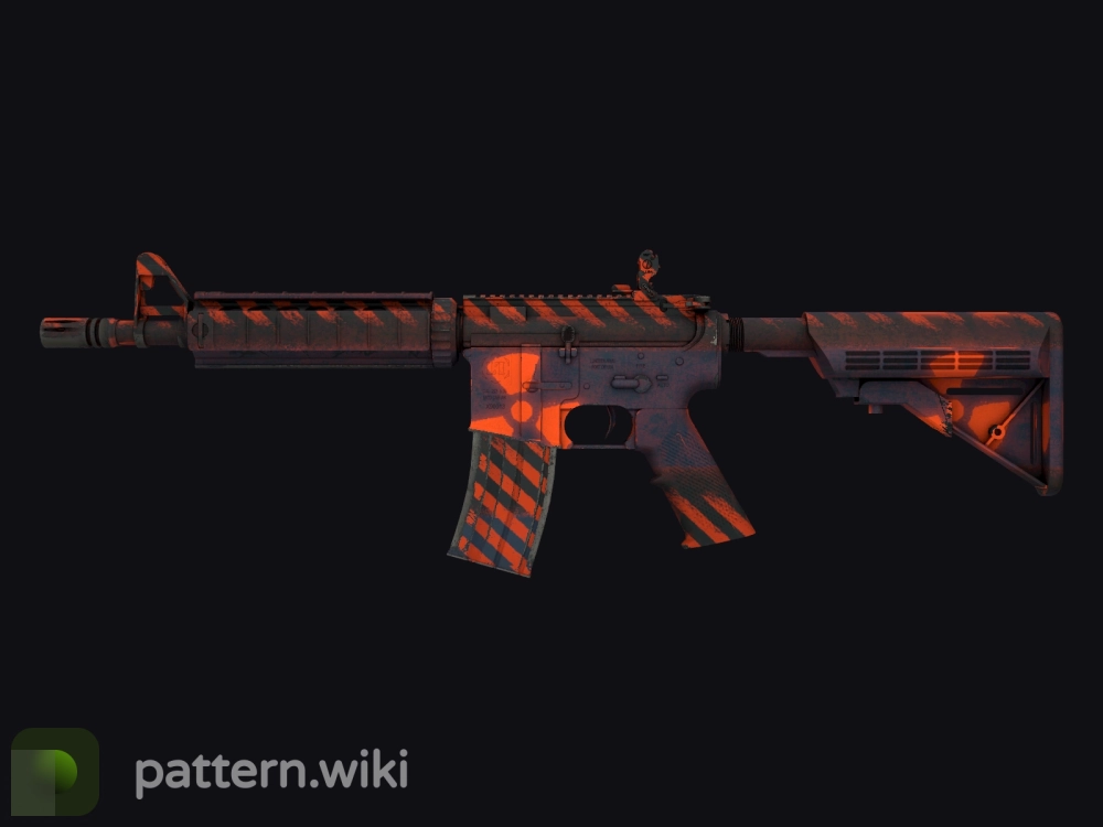 M4A4 Radiation Hazard seed 52