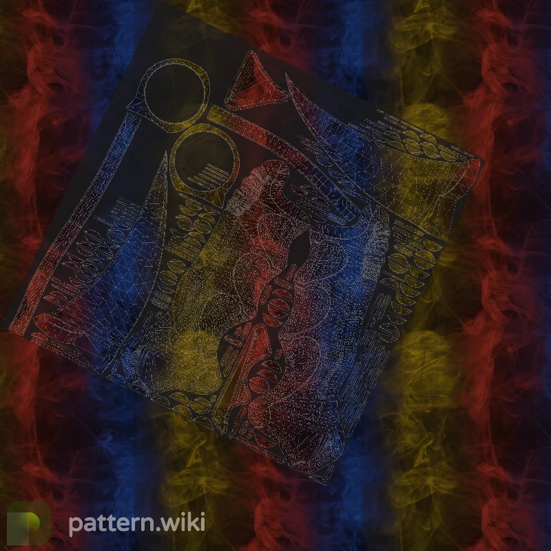 Karambit Marble Fade seed 250 pattern template