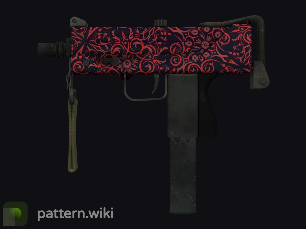 MAC-10 Red Filigree seed 464