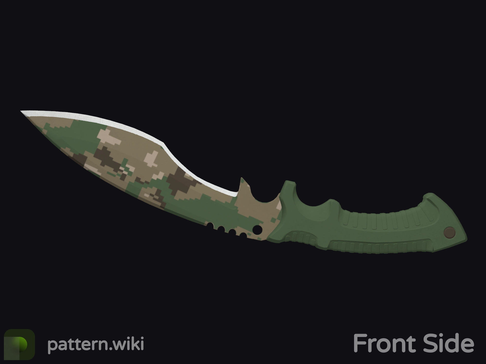 Kukri Knife Forest DDPAT seed 851