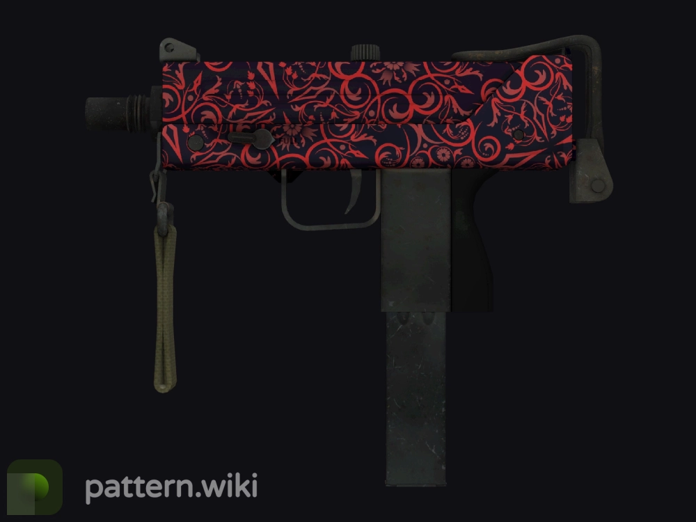 MAC-10 Red Filigree seed 486