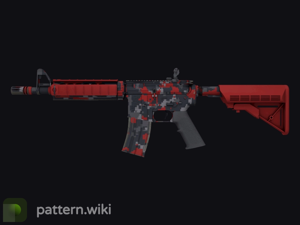 M4A4 Red DDPAT seed 799