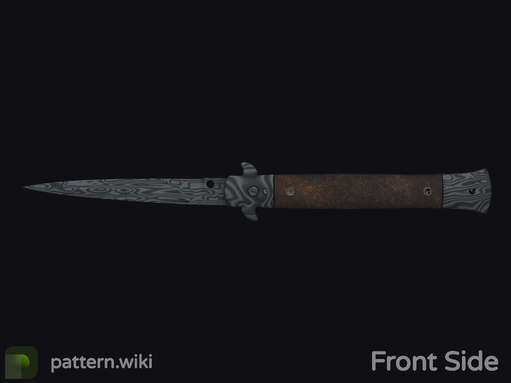 Stiletto Knife Damascus Steel seed 44