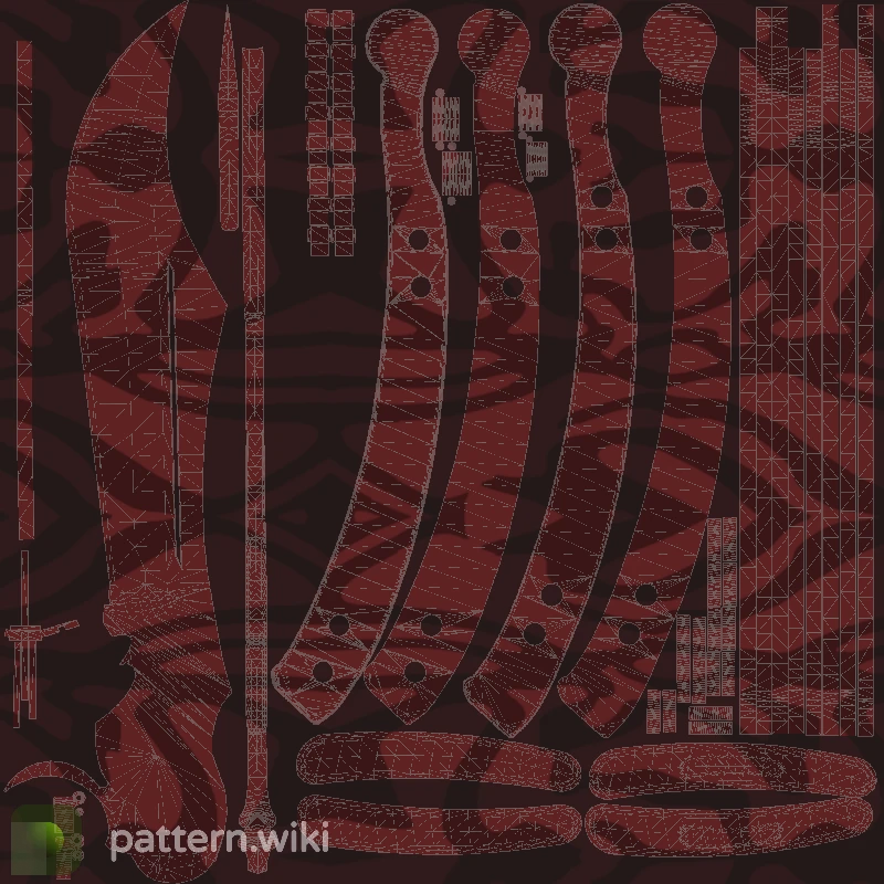 Butterfly Knife Slaughter seed 607 pattern template