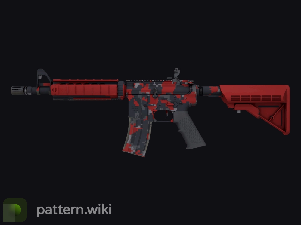 M4A4 Red DDPAT seed 980