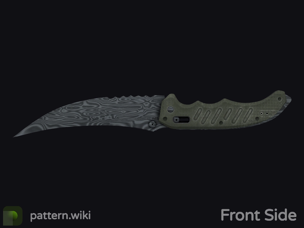 Flip Knife Damascus Steel seed 359