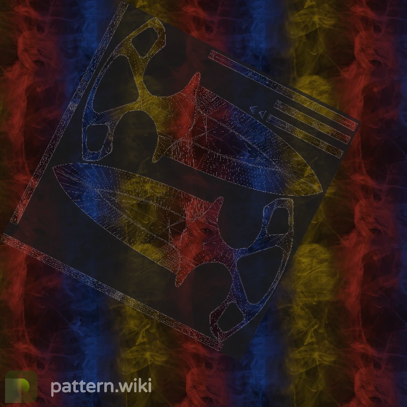 Shadow Daggers Marble Fade seed 116 pattern template