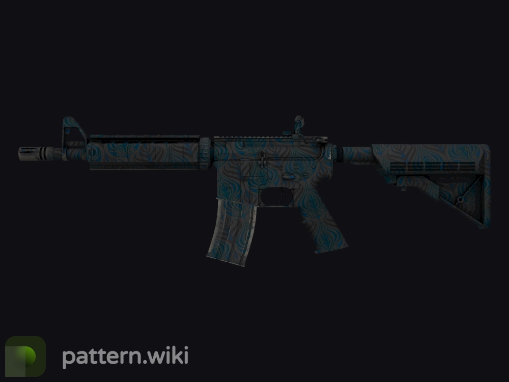 M4A4 Dark Blossom seed 629