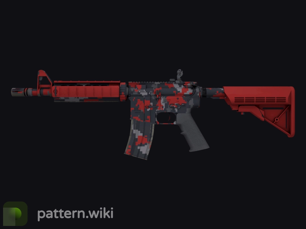 M4A4 Red DDPAT seed 984