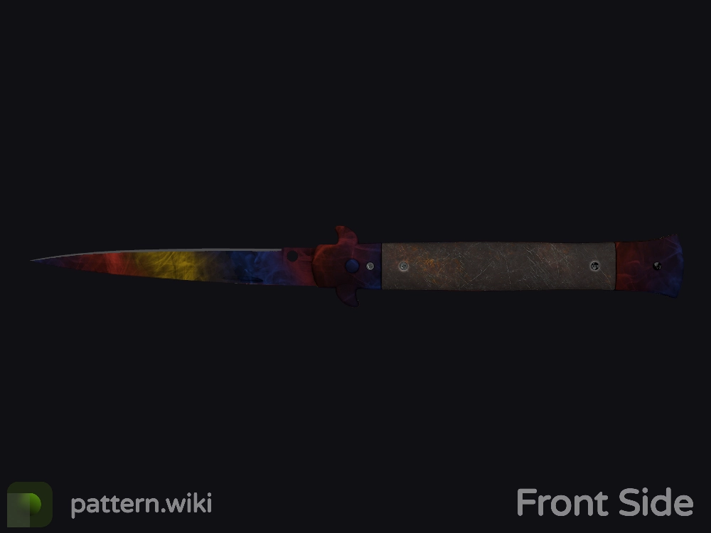 Stiletto Knife Marble Fade seed 206