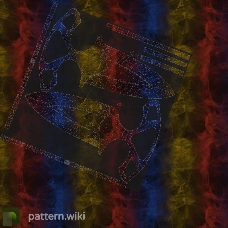 Shadow Daggers Marble Fade seed 58 pattern template