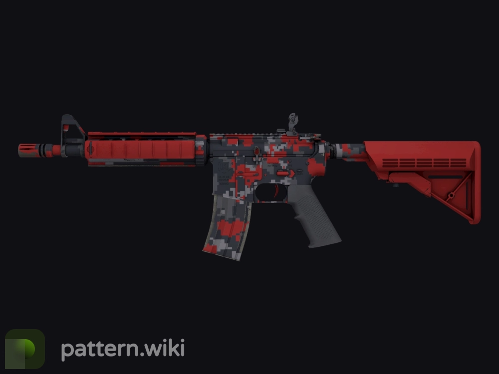 M4A4 Red DDPAT seed 813