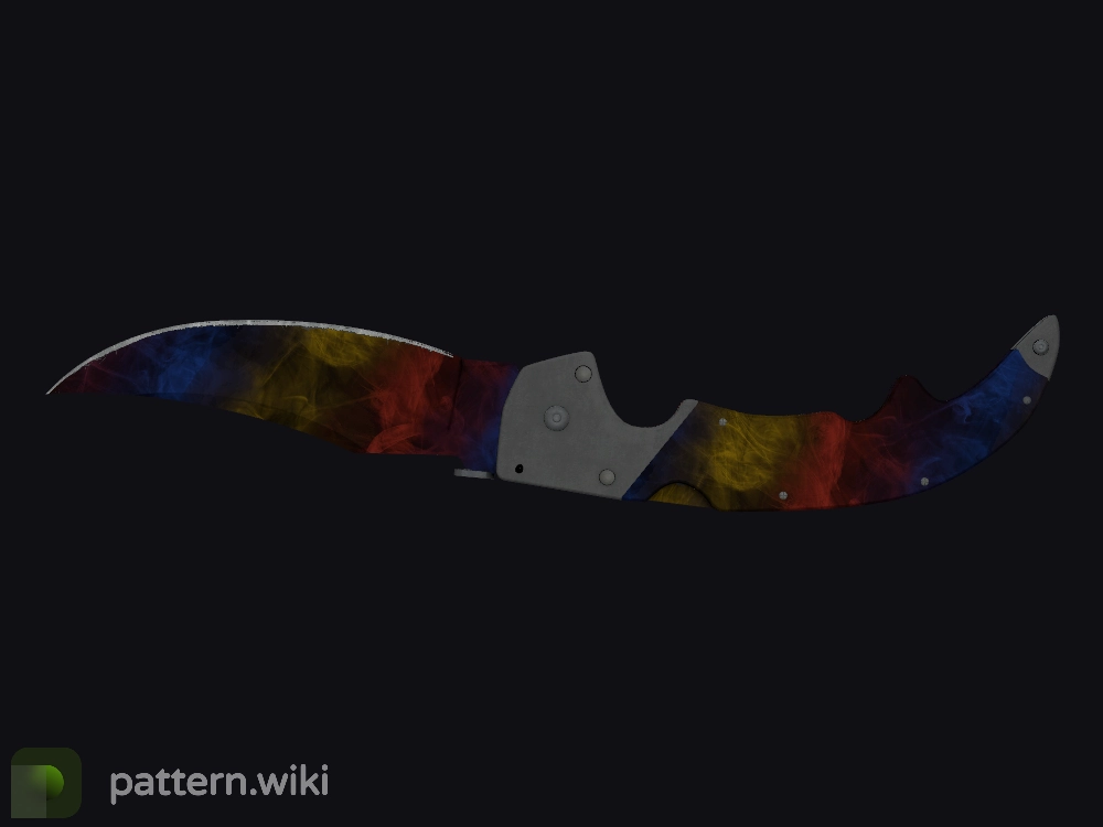 Falchion Knife Marble Fade seed 783