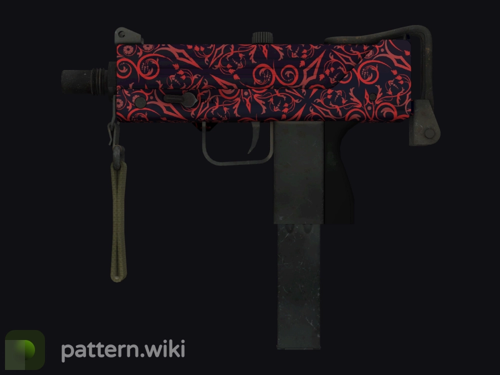 MAC-10 Red Filigree seed 31