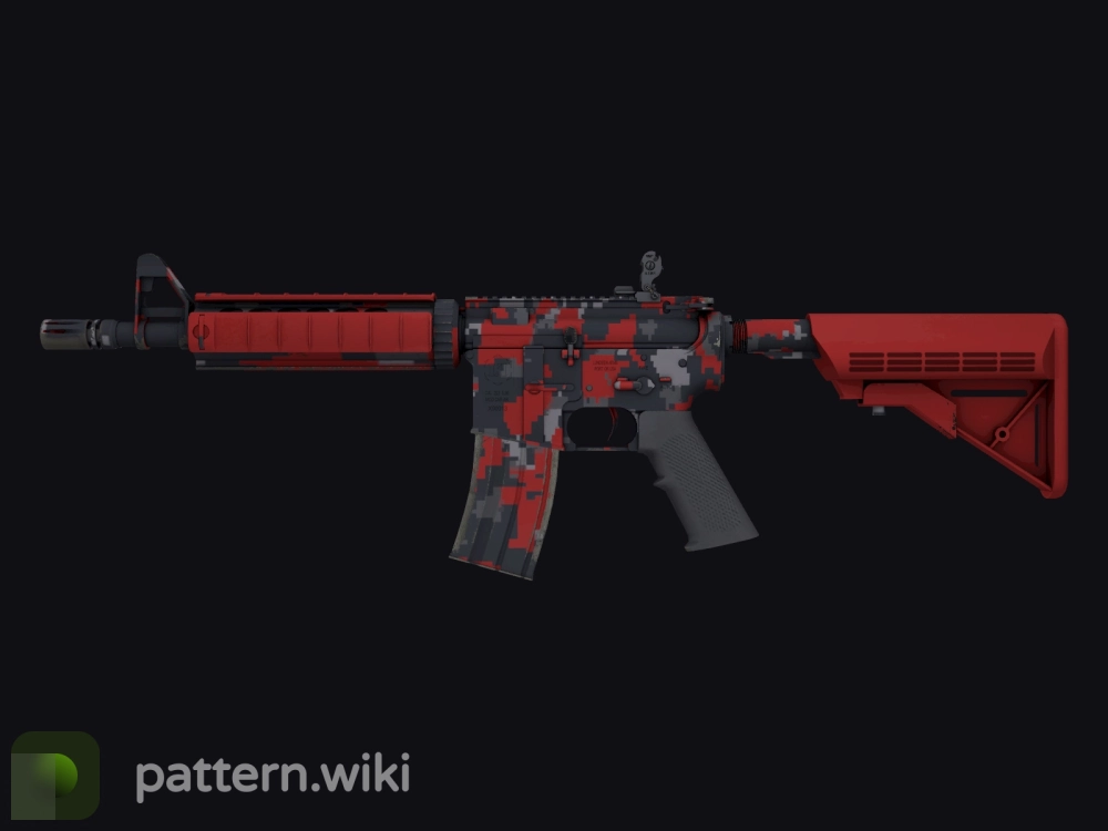 M4A4 Red DDPAT seed 27