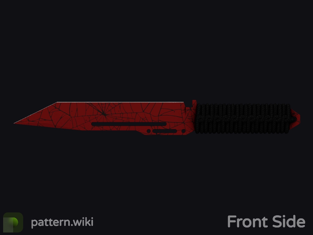 Paracord Knife Crimson Web seed 689