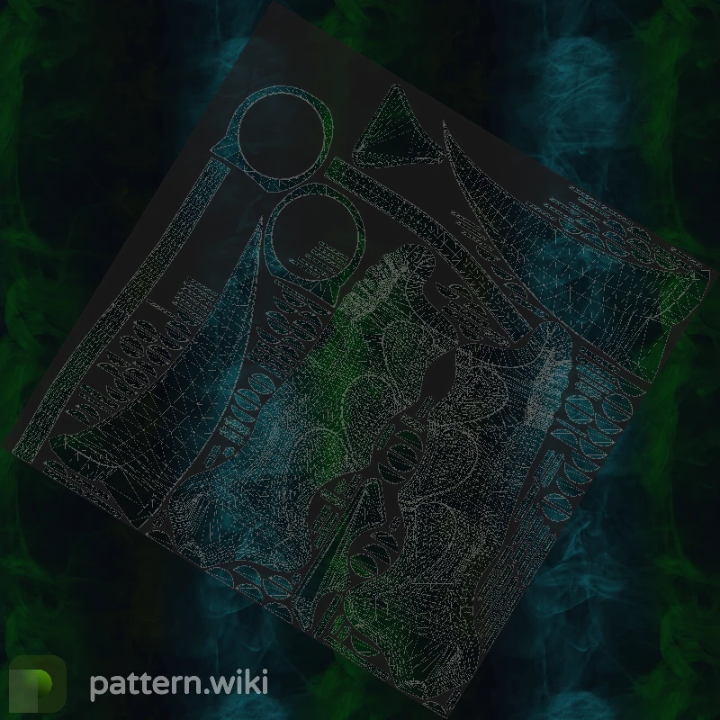 Karambit Gamma Doppler seed 270 pattern template