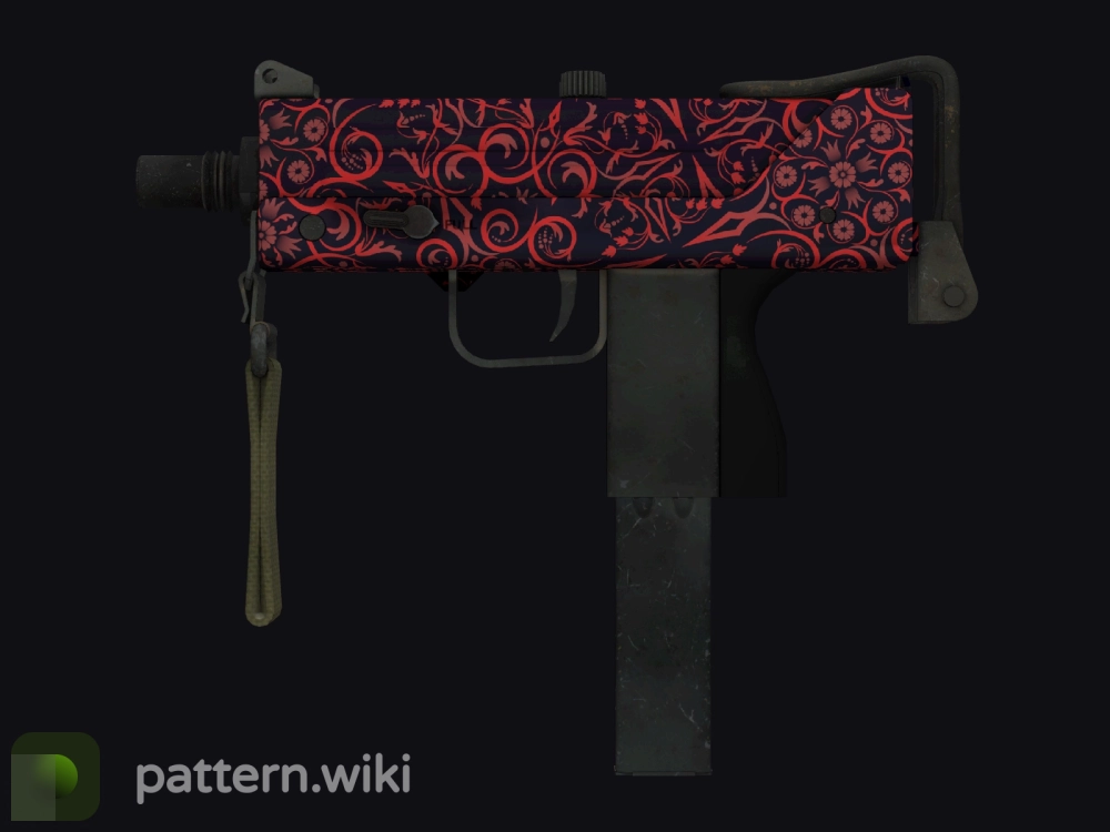 MAC-10 Red Filigree seed 272