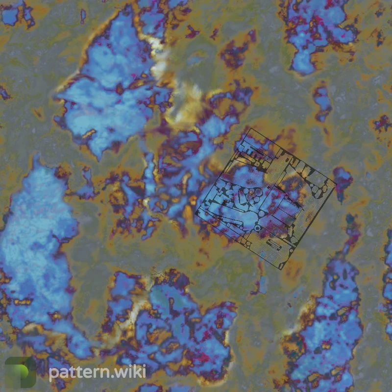 Five-SeveN Case Hardened seed 50 pattern template