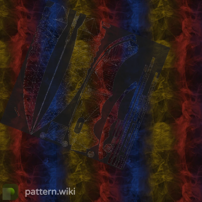 Flip Knife Marble Fade seed 614 pattern template