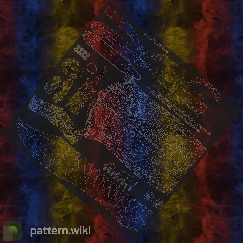 Bowie Knife Marble Fade seed 747 pattern template